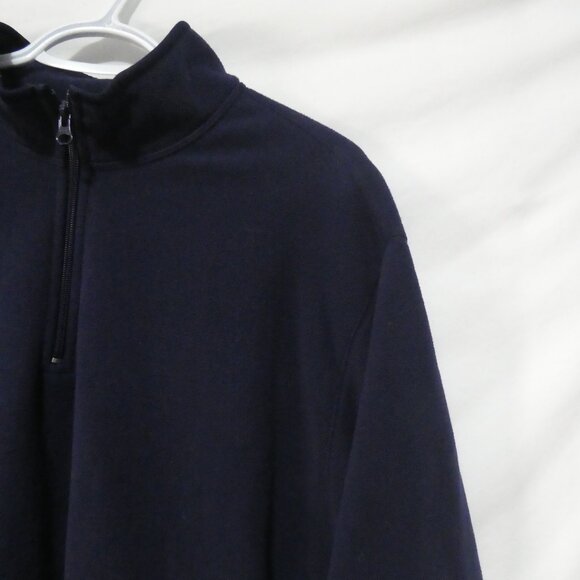 OLD NAVY | xxl | Partial Zip Soft Navy Blue Fleece Pullover Shirt - Picture 5 of 14